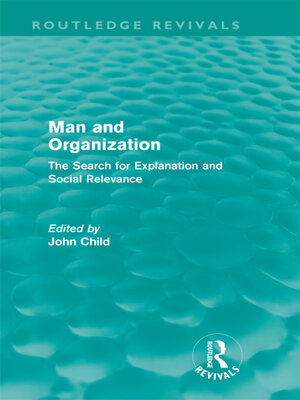 cover image of Man and Organization (Routledge Revivals)